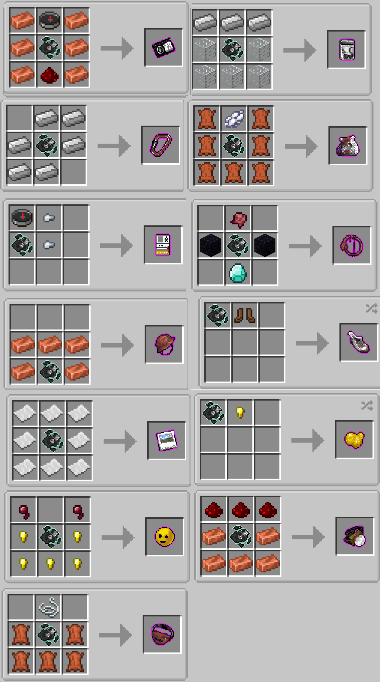 trinket crafting recipes