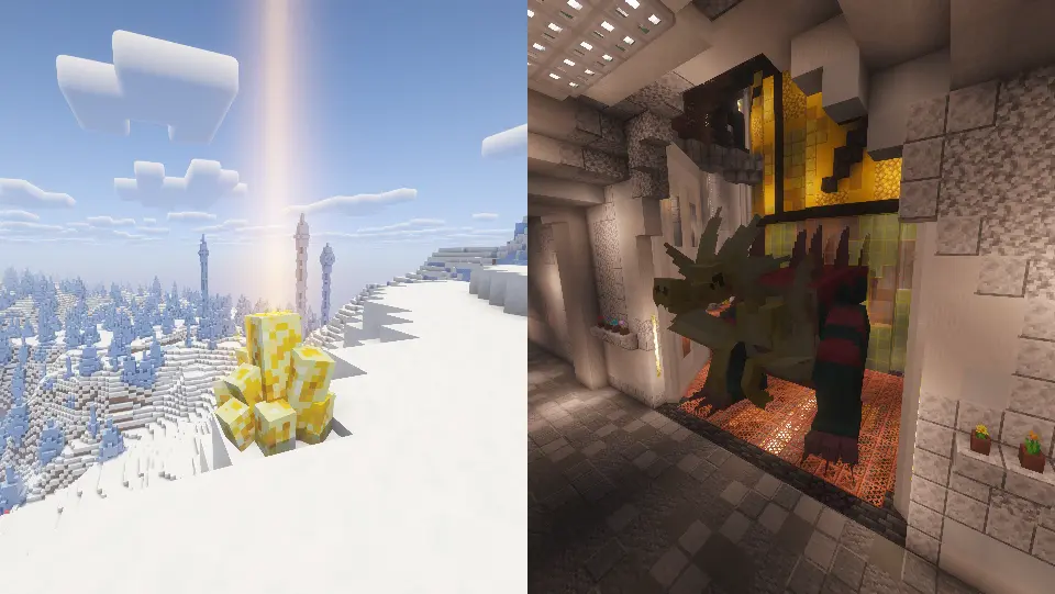Raid Dens with unique interiors