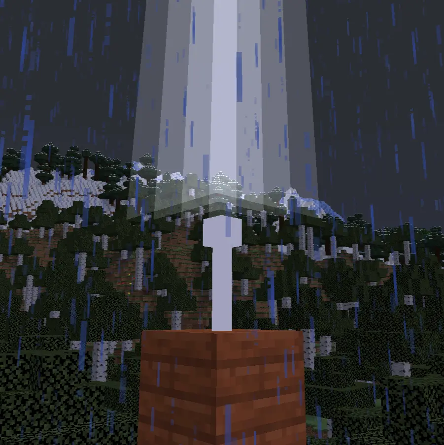 Lightning rod doing it's job