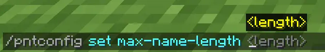 /pntconfig set max-name-length <length>