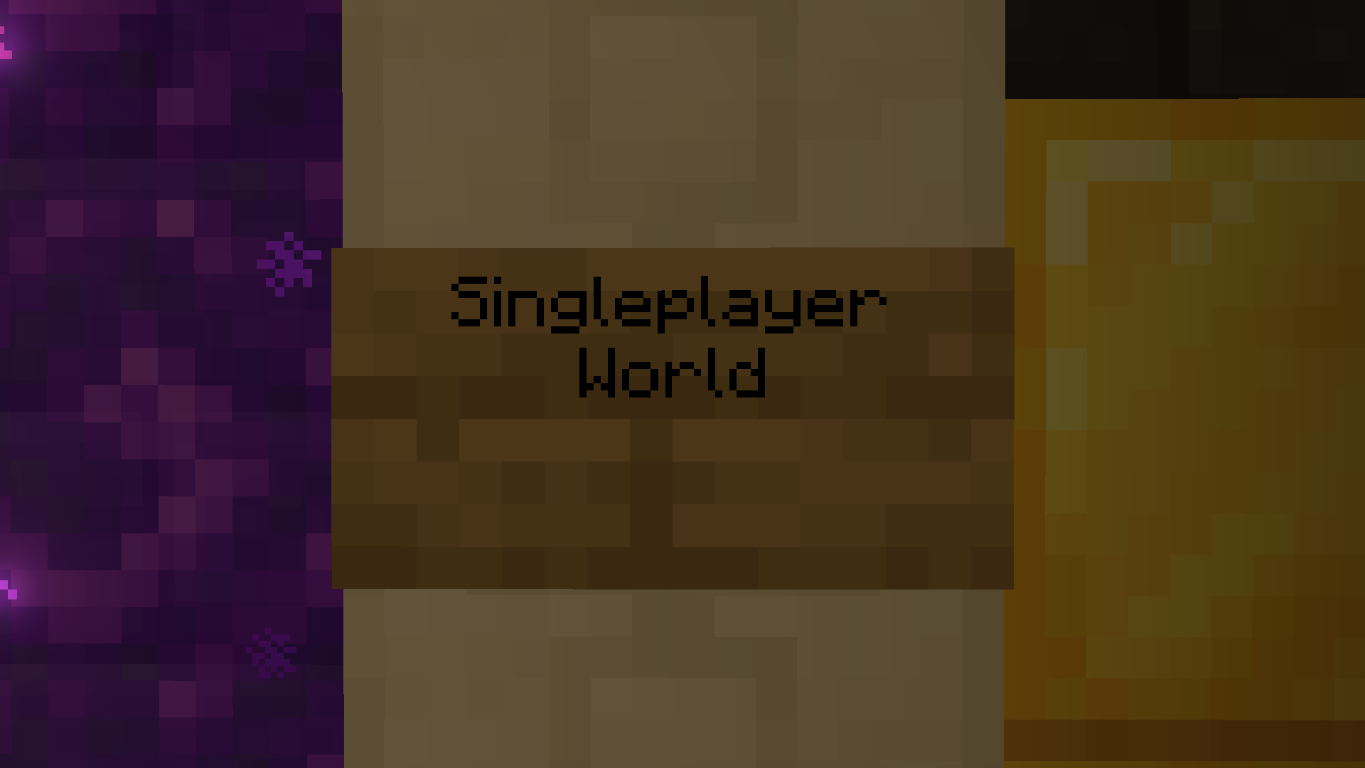 Sign for world