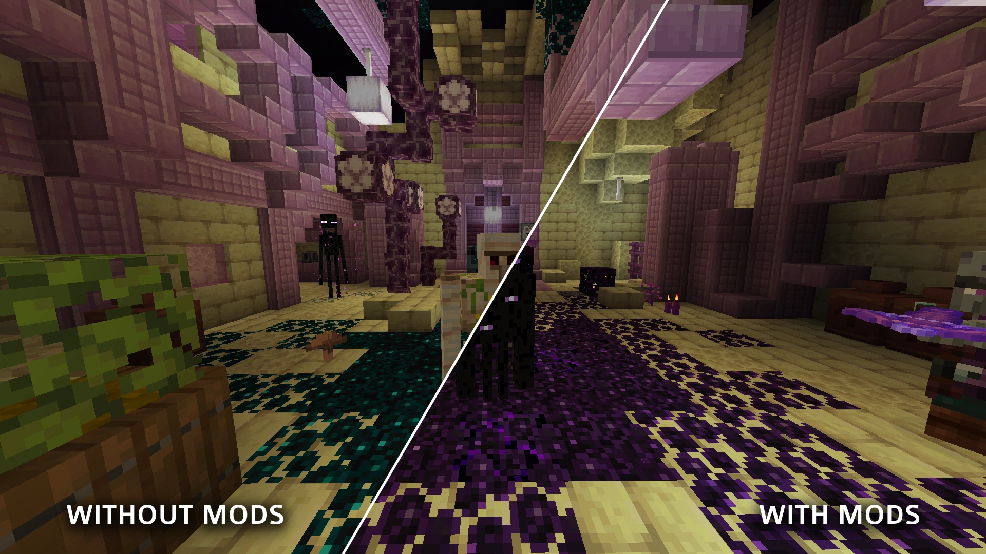 Comparison of Mods VS No Mods