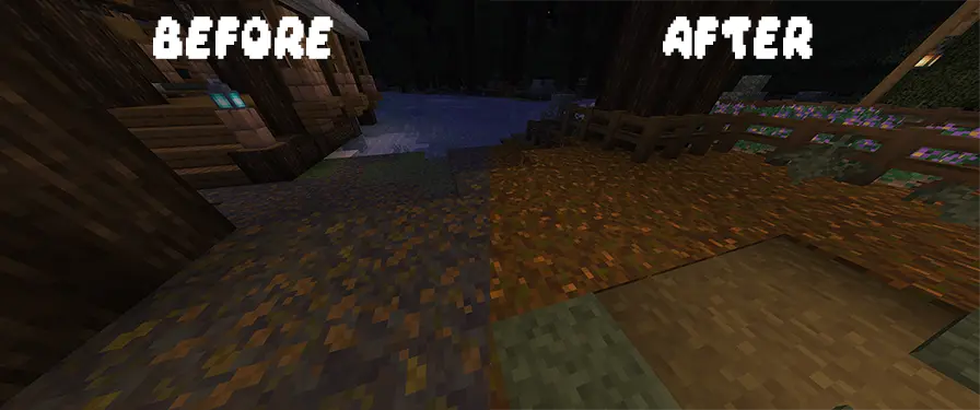 Showcase of before and after