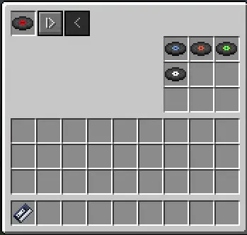 A screenshot of the Walkperson gui, there is a play button and a greyed out rewind button since no music is currently playing