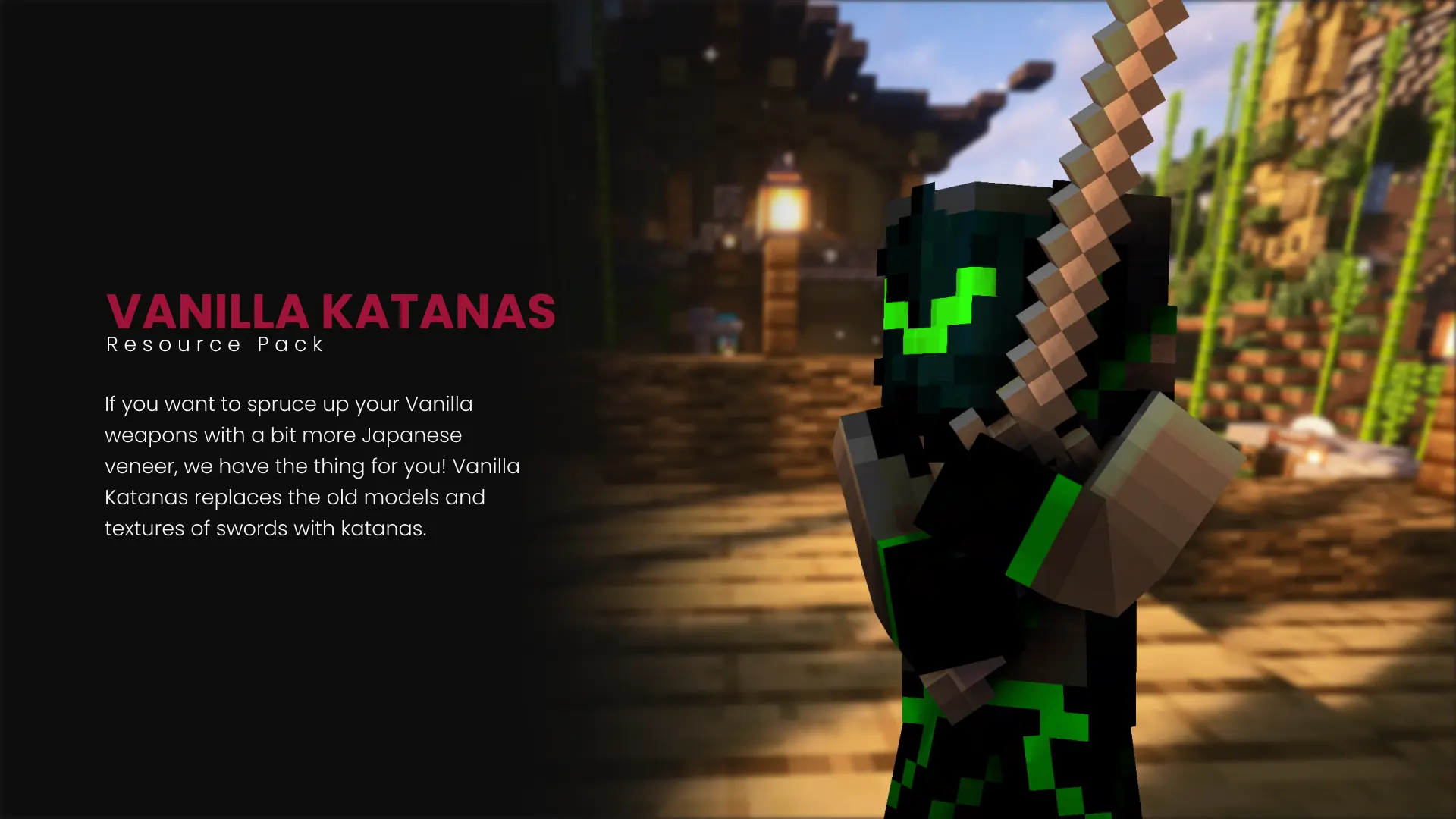 If you want to spruce up your Vanilla weapons with a bit more Japanese veneer, we have the thing for you! Vanilla Katanas replaces the old models and textures of swords with katanas.