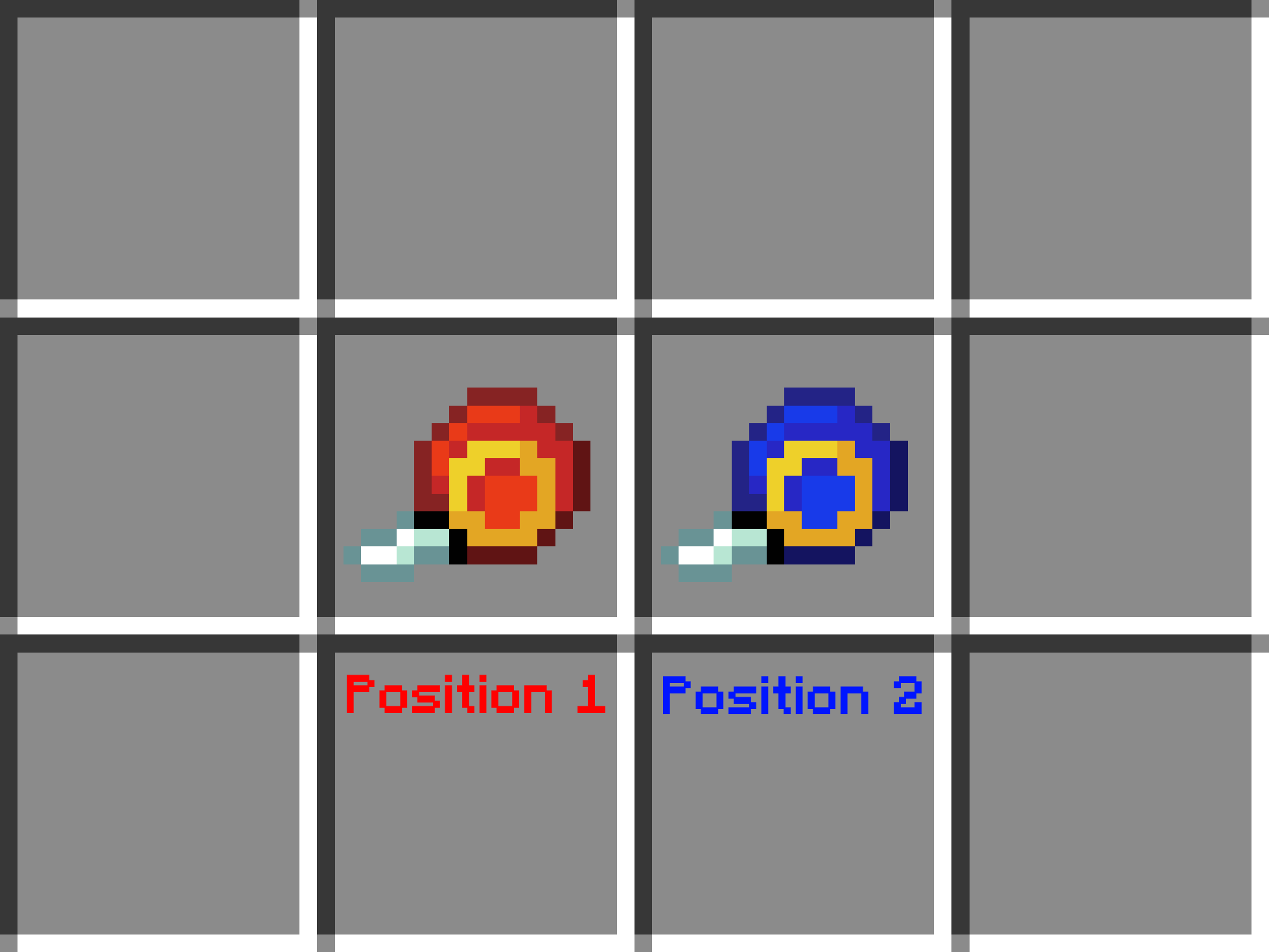 Tool Appearance by Selected Position