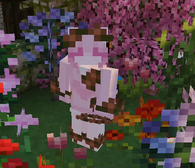 A screenshot of undyed leather armor