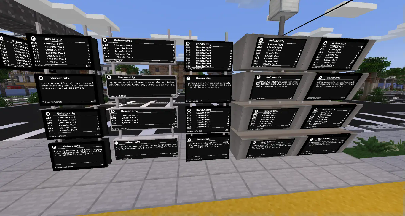 Combinations and displays