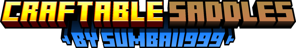 Craftable Saddles