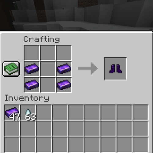 Crafting Obsidian Boots
