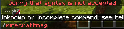 Demonstration of the plugin's use, hiding the command from tab completion and blocking the command upon sending it.