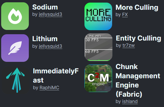 Optimization Mods