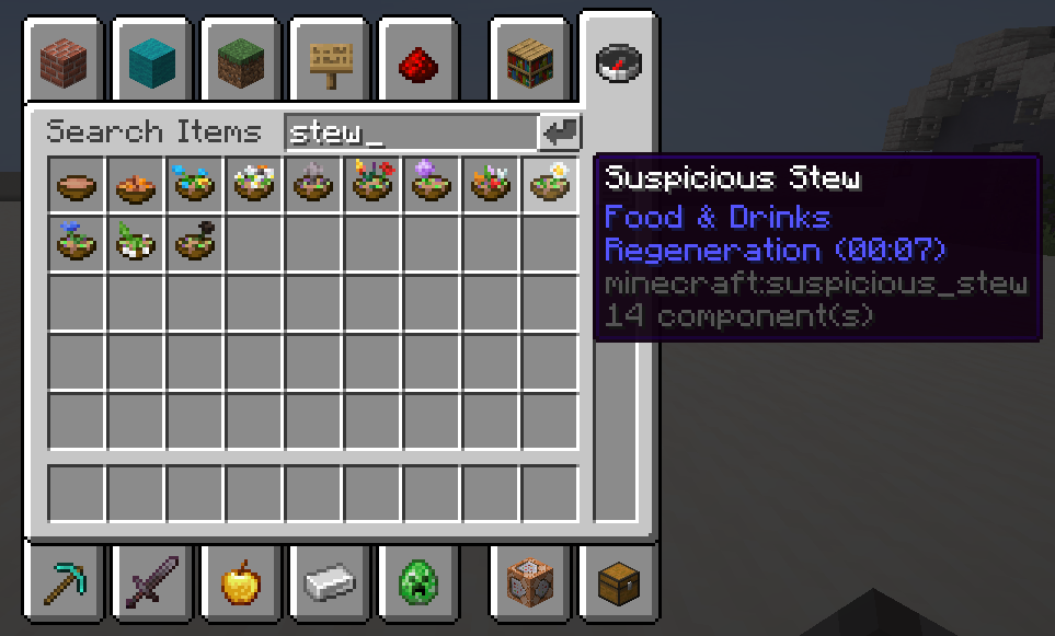 All textures for all suspicious stews variants