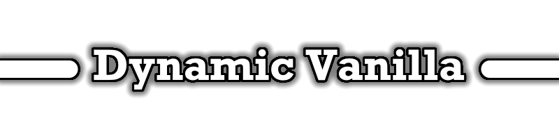 A header for "Dynamic Vanilla" with the title and two lines encompassing it.