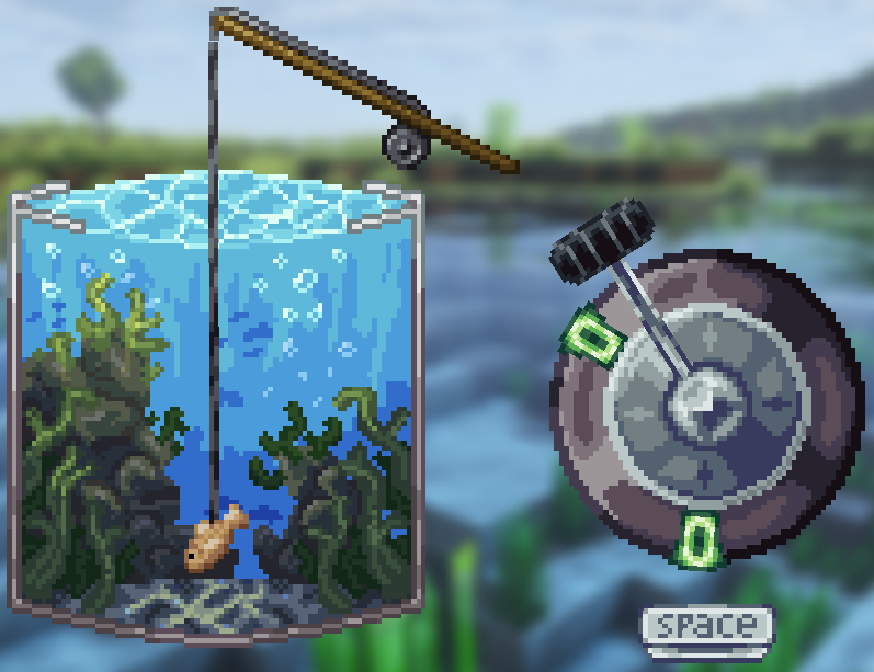 Fishing a cod in a river, as one usually does