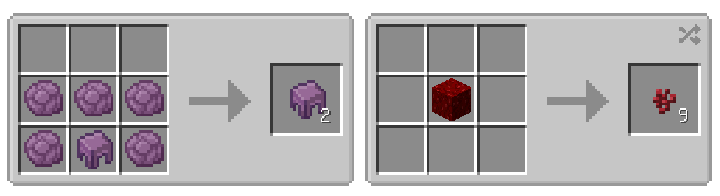shulker shell and nether wart