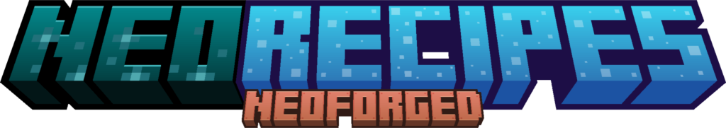 Image of what the mod is called if it was the minecraft logo but with the text, neoforged attached to the bottom