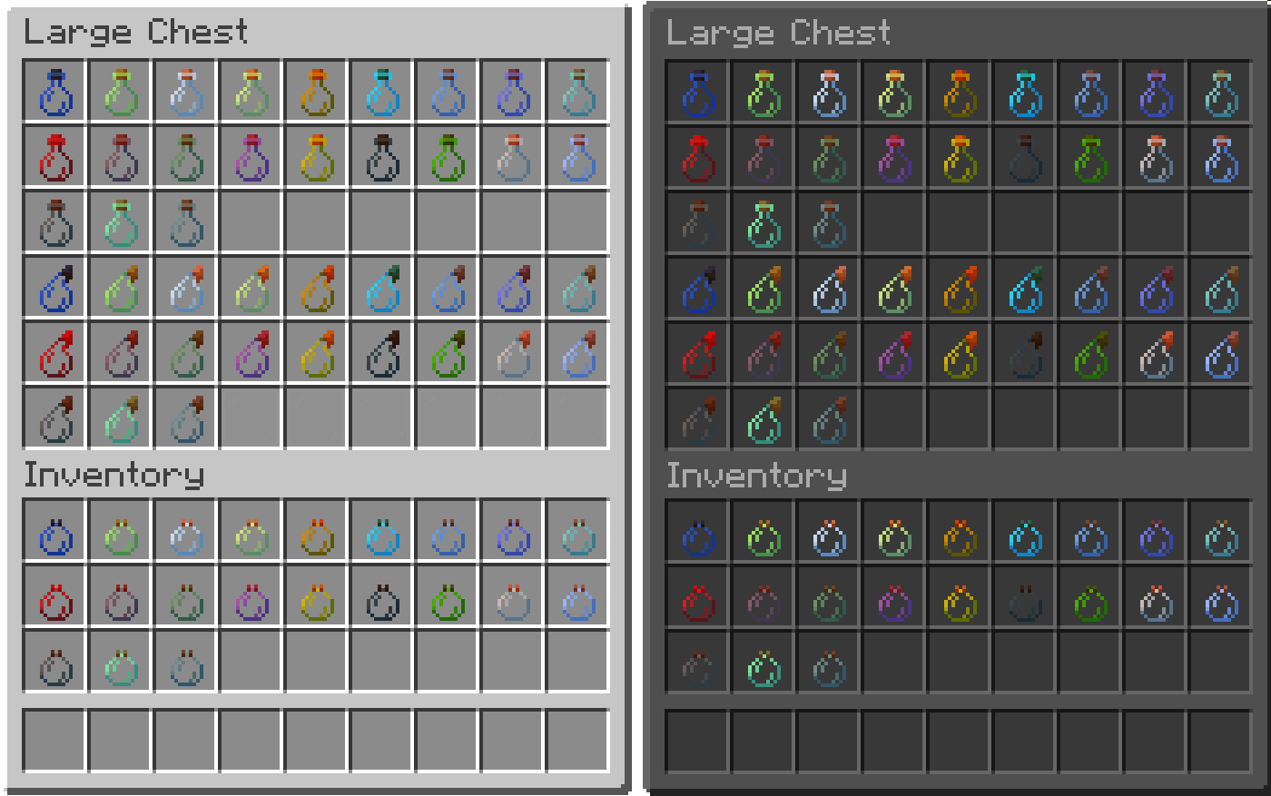 default and dark mode showcase