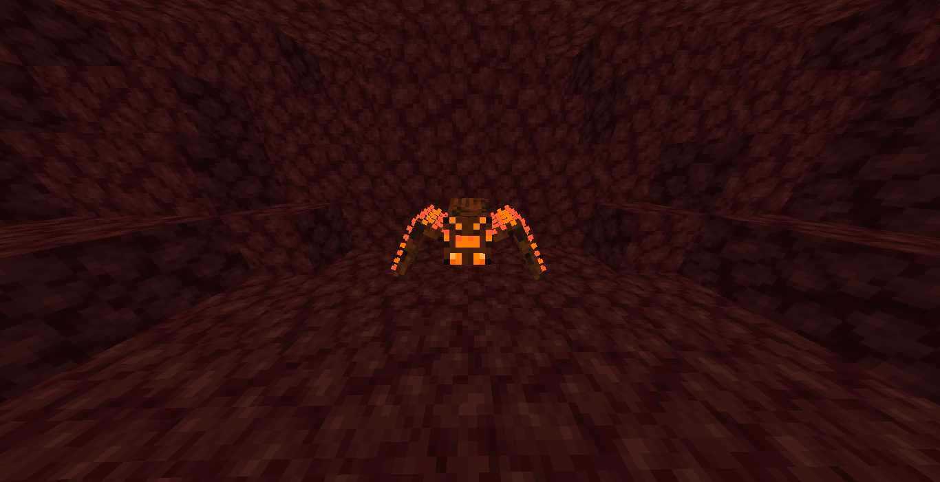 A Pyrorachnid in the nether wastes