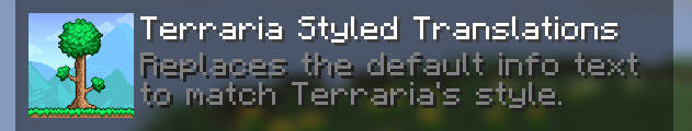 In-Game Built-In Resource Pack called Terraria Styled Translations