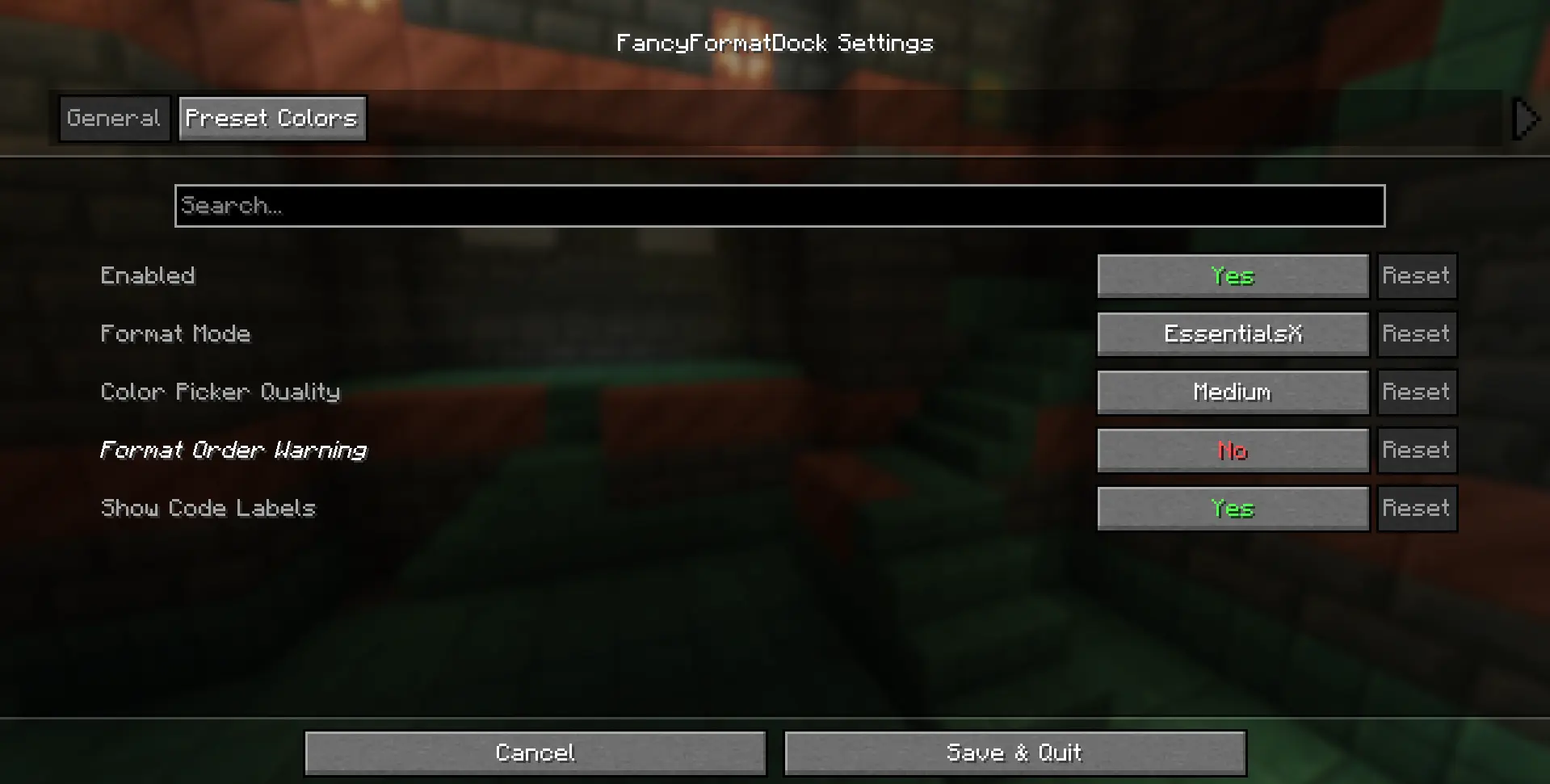 General config