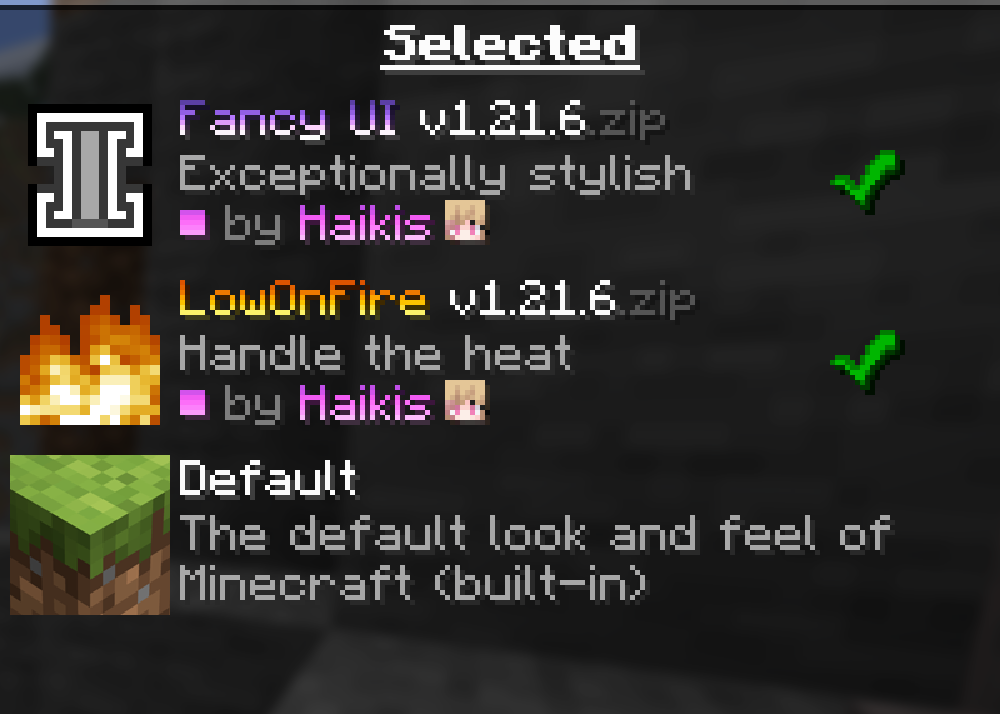 Selected