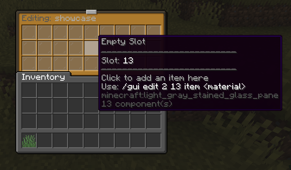 The editing gui when youve done /gui edit <n>