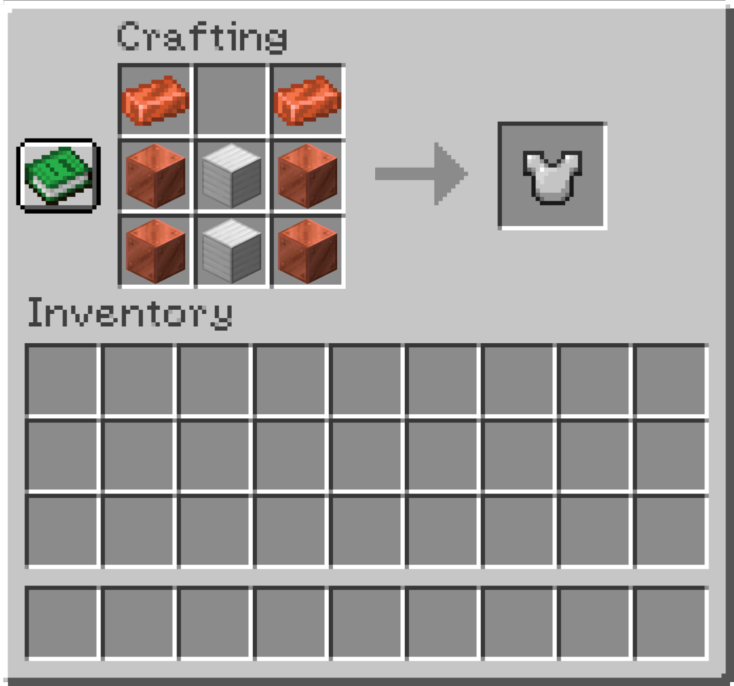 Iron chest plate recipe