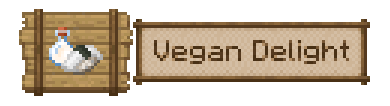 icon saying "Vegan delight"