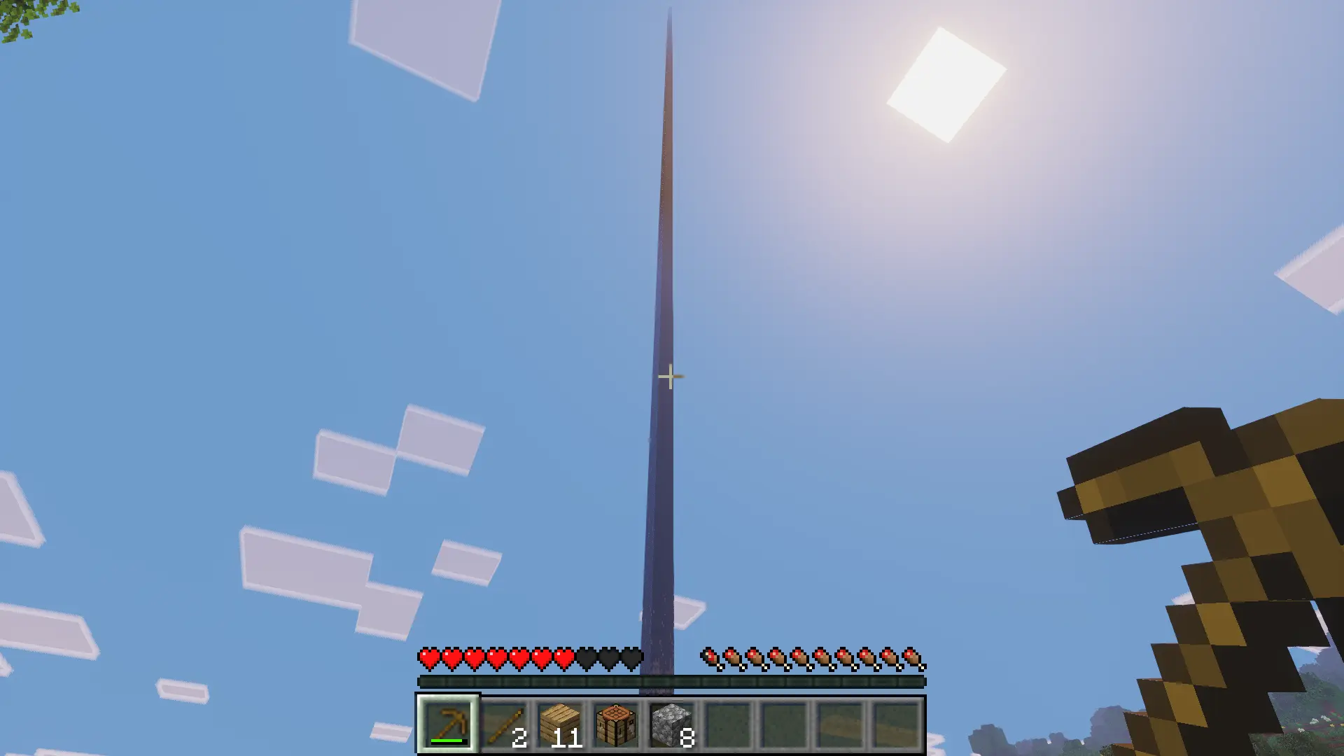 "mysterious water pillar" (photographed with the Visual Vibrance shaderpack)