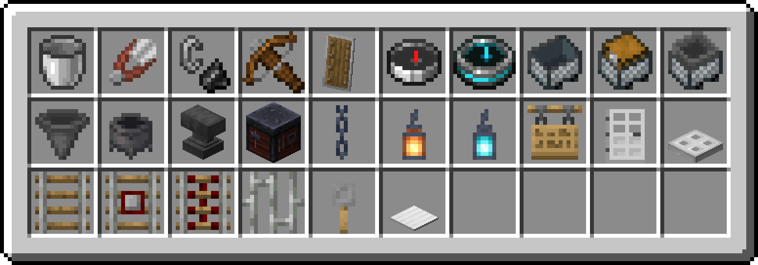 Items that can now be smelted into Iron Nuggets