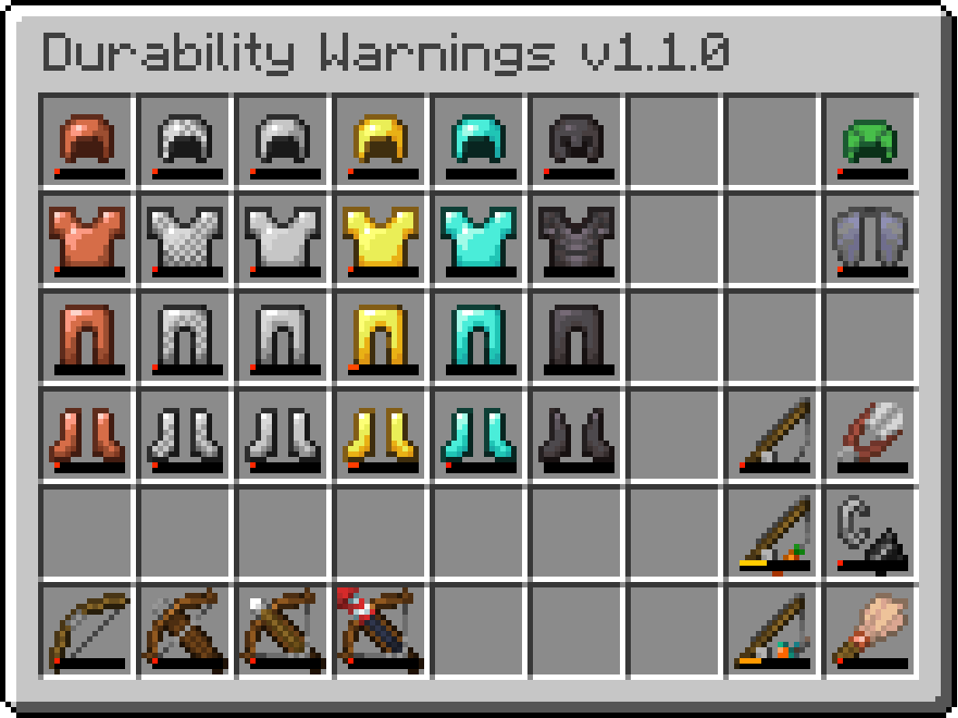 Durability Warnings List v.1.1.0