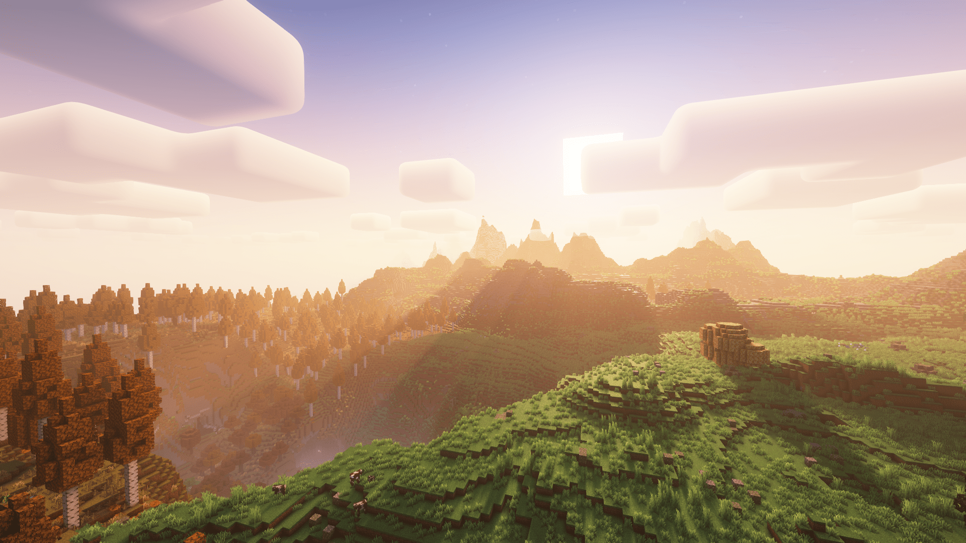 Here you can see the incredible world generation of this modpack