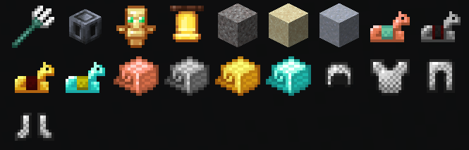 Items with added recipes