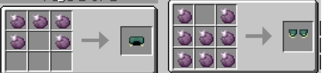 Ender Helmet and Chestplate Recipe