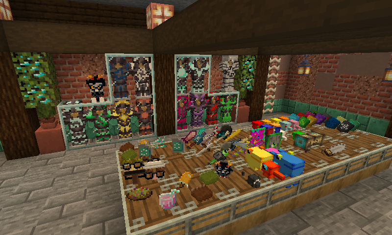A collection of items the mod adds.