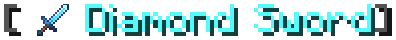 An enchanted Diamond Sword display in chat