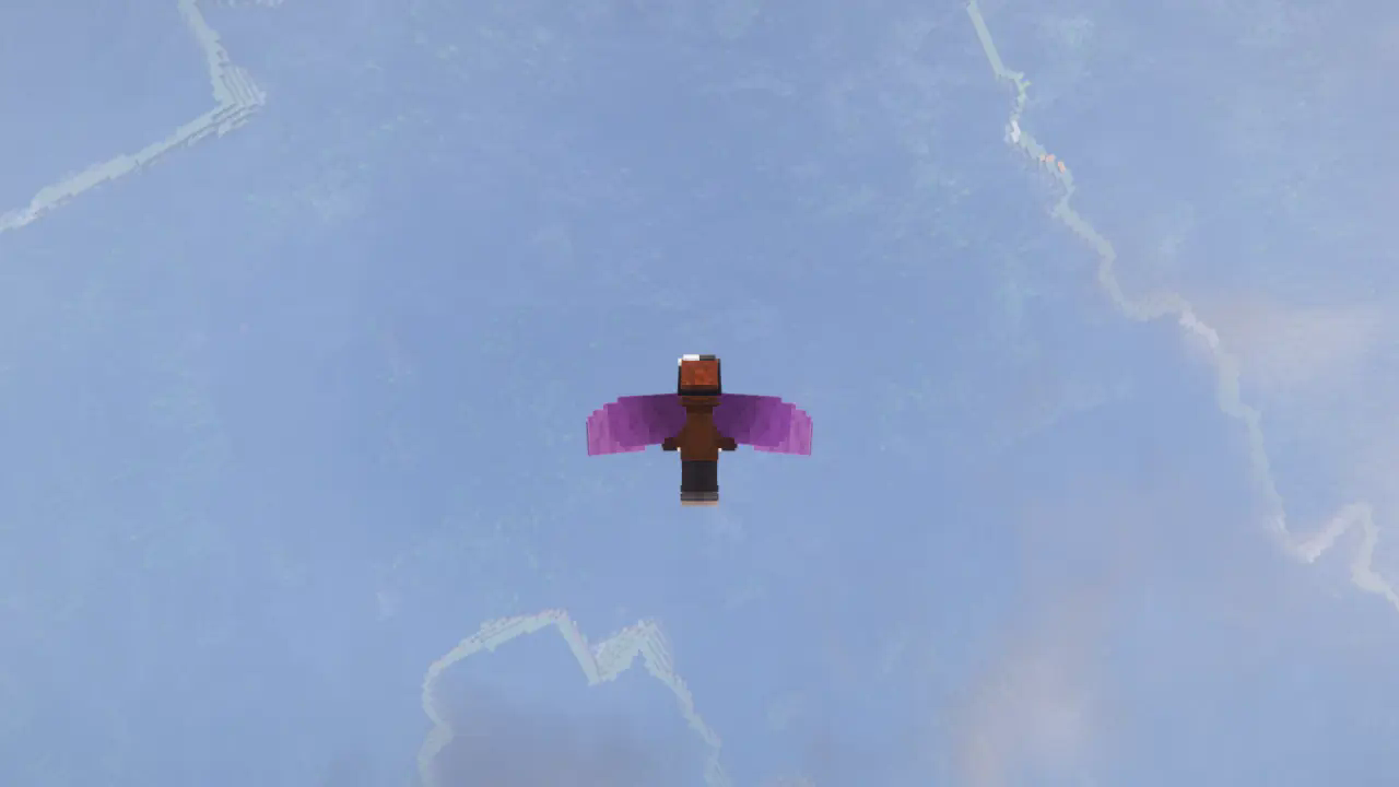 Sky Kid flying over a sky ocean