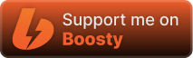 Support me on Boosty badge