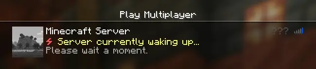 MC-Gate waking up the server