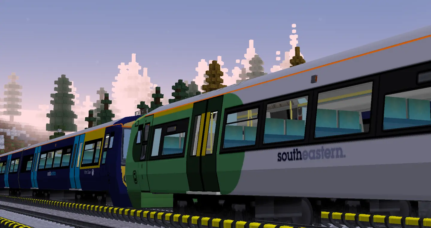 Class 377/5 and 377/1 EMUs, coupled together