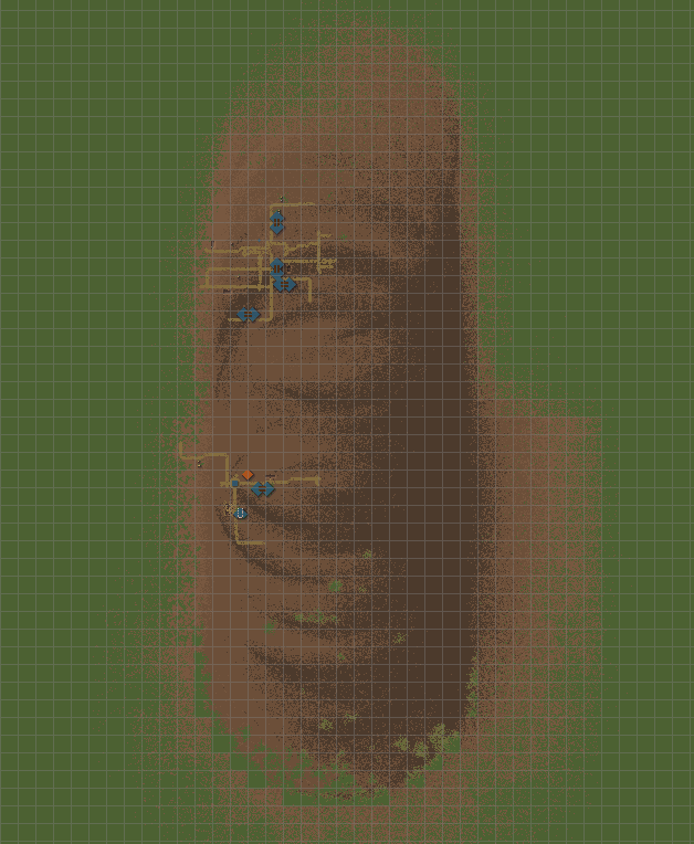 Top view of tornado path