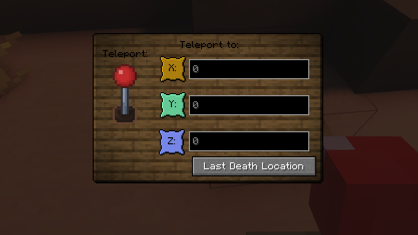 Teleporter Block UI