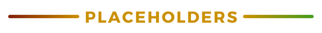 Image saying Placeholders