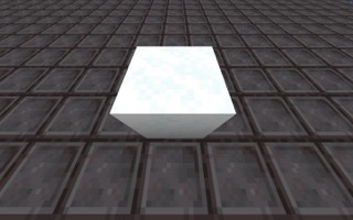 white powdered snow