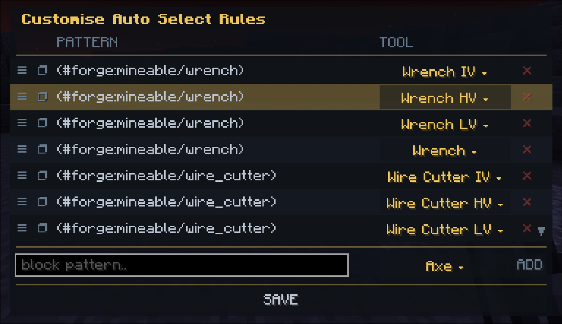 Auto Select Rules