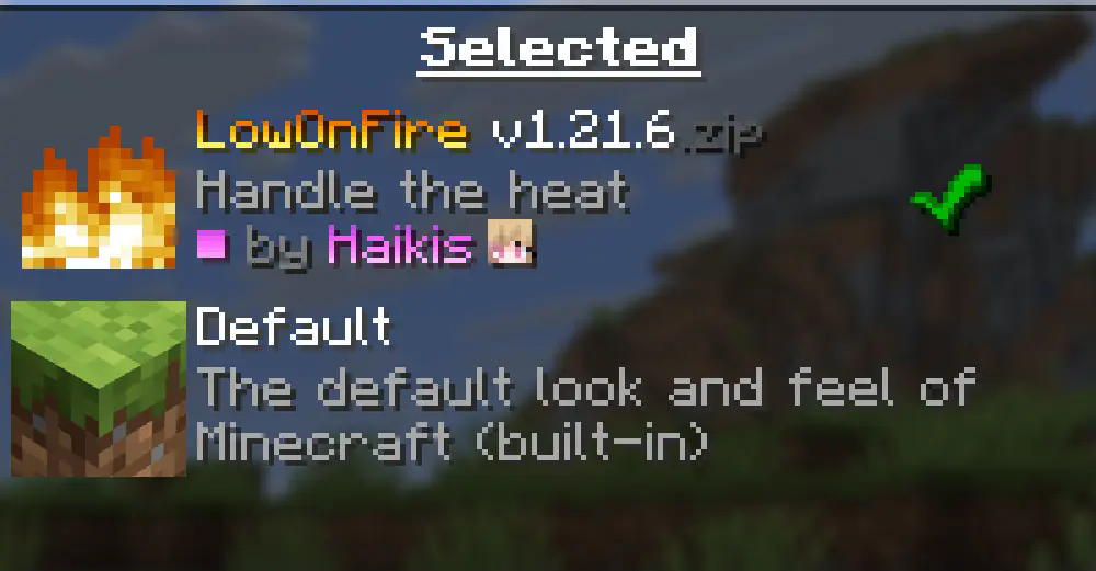 Selected