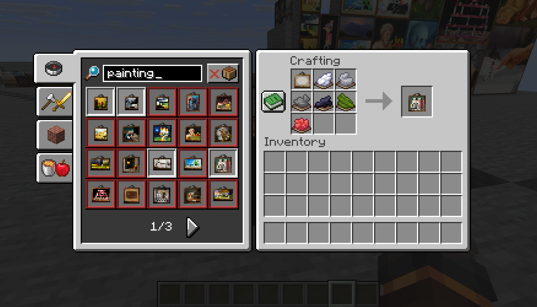 Photo of the Dennis painting recipe for the changelog
