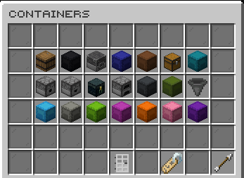 Container selector for sellwand-enabled storage blocks