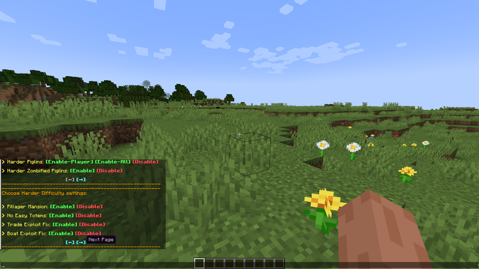 Configurable Settings in chat